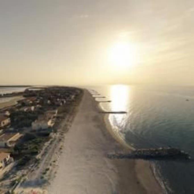 Appart 5P Terrasse Sud Vue Mer, Acces Direct Plage Frontignan Luaran gambar